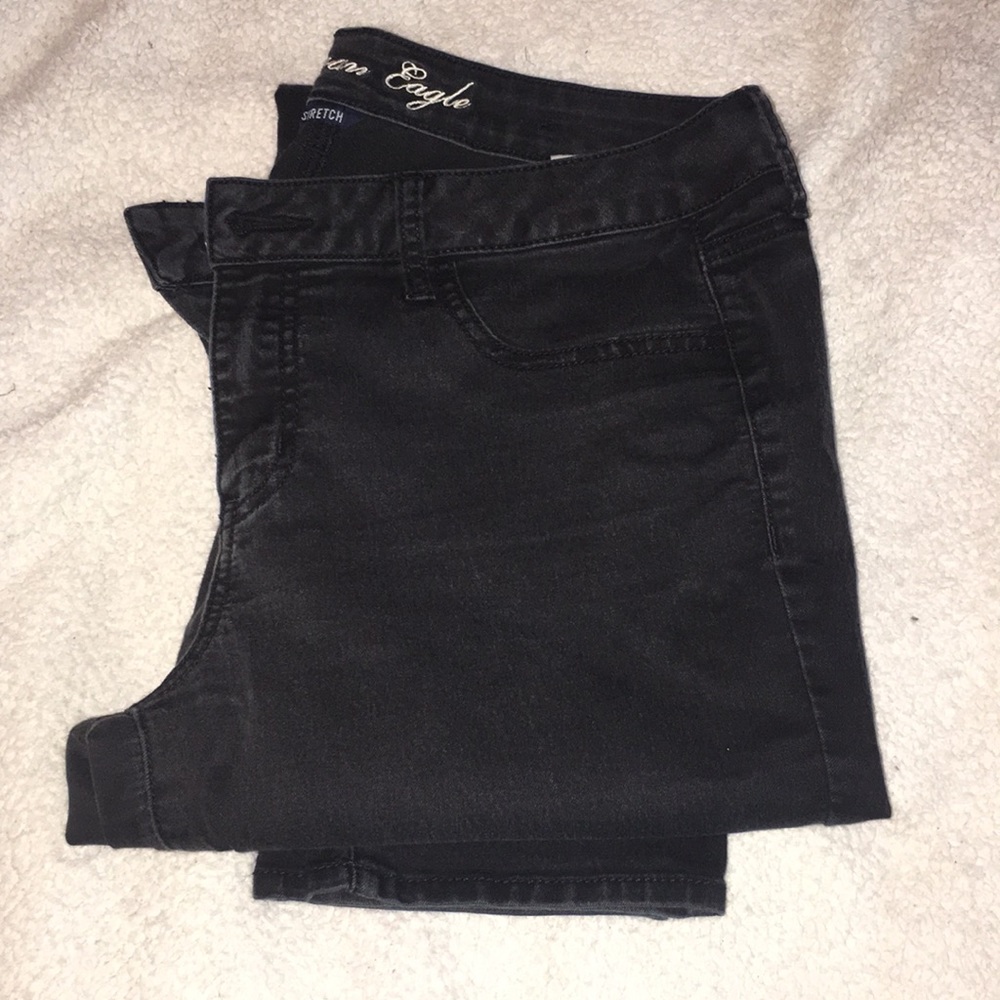 Black American Eagle Jeggings. Like new